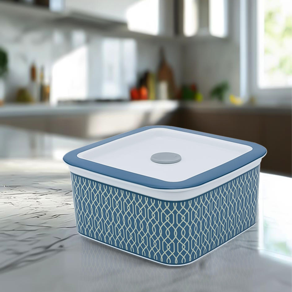Hộp dưỡng sinh vuông đựng thực phẩm 15 cm + nắp - Indigo (LTA)
