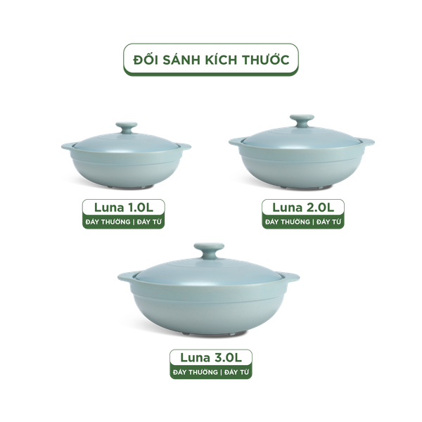Nồi dưỡng sinh Vesta 3.0 L + nắp (CK) - Healthy Cook - Màu Xám 2