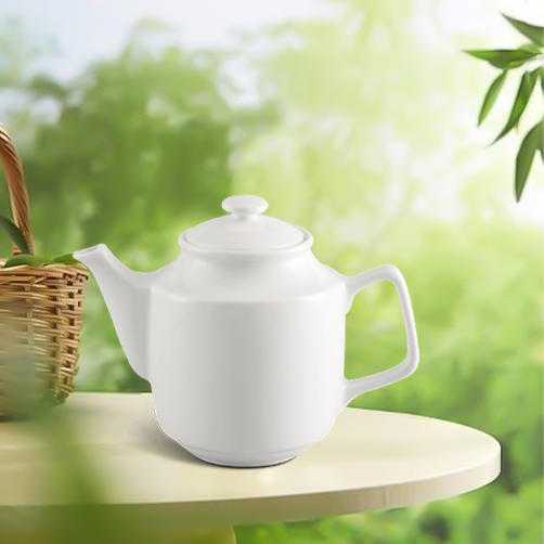 Bình trà 1.1 L + nắp Jasmine Lys Trắng Ngà