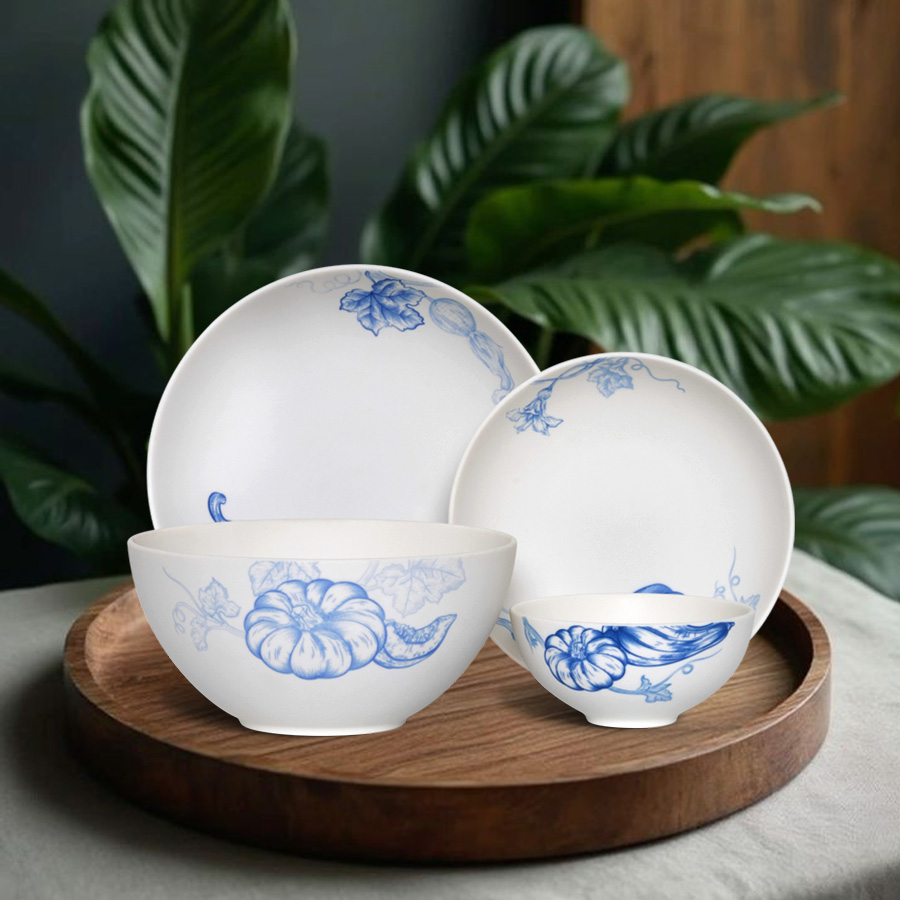 Bộ đồ ăn 09 sản phẩm - Timeless IFP - Vườn Nhà Sương Mờ