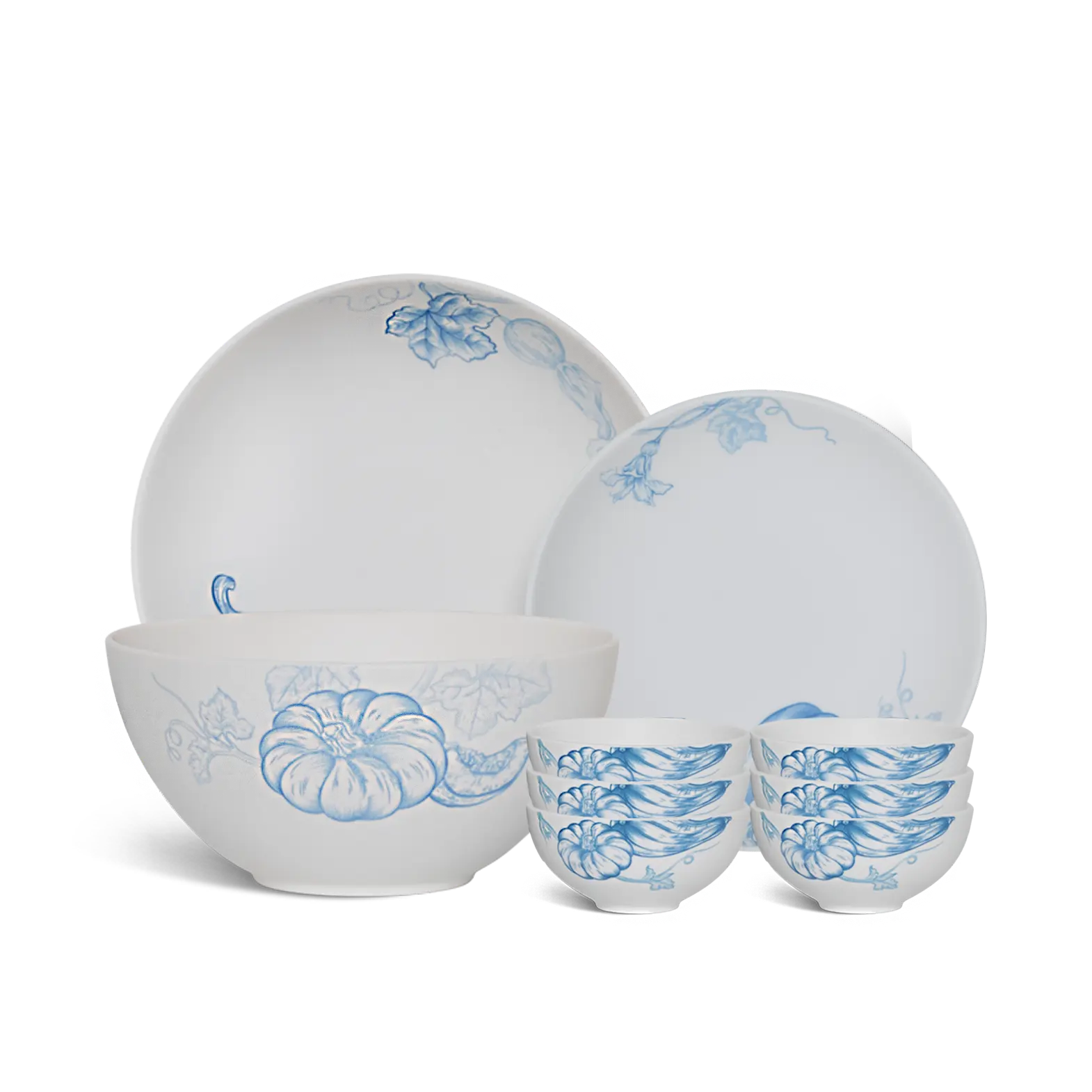 Bộ đồ ăn 09 sản phẩm - Timeless IFP - Vườn Nhà Sương Mờ