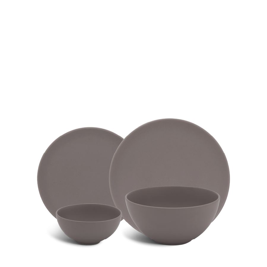 Bộ đồ ăn 09 sản phẩm - Timeless - Màu Xám 3