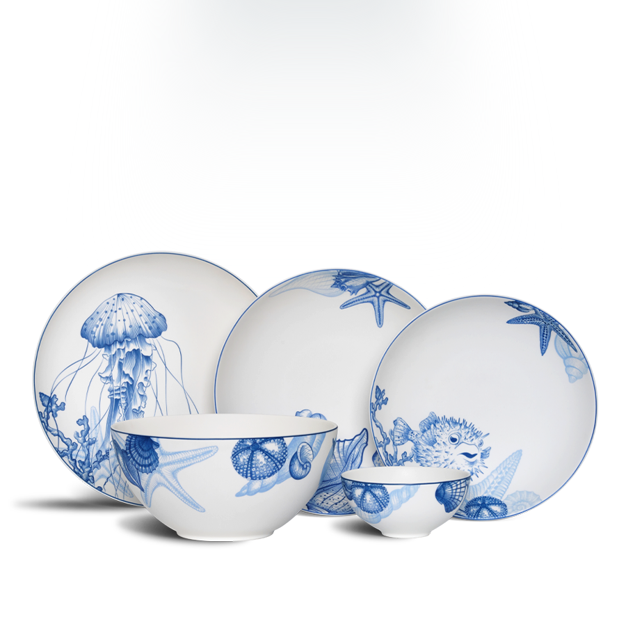 Bộ đồ ăn 17 sản phẩm - Timeless IFP - Đại Dương Sương Mờ
