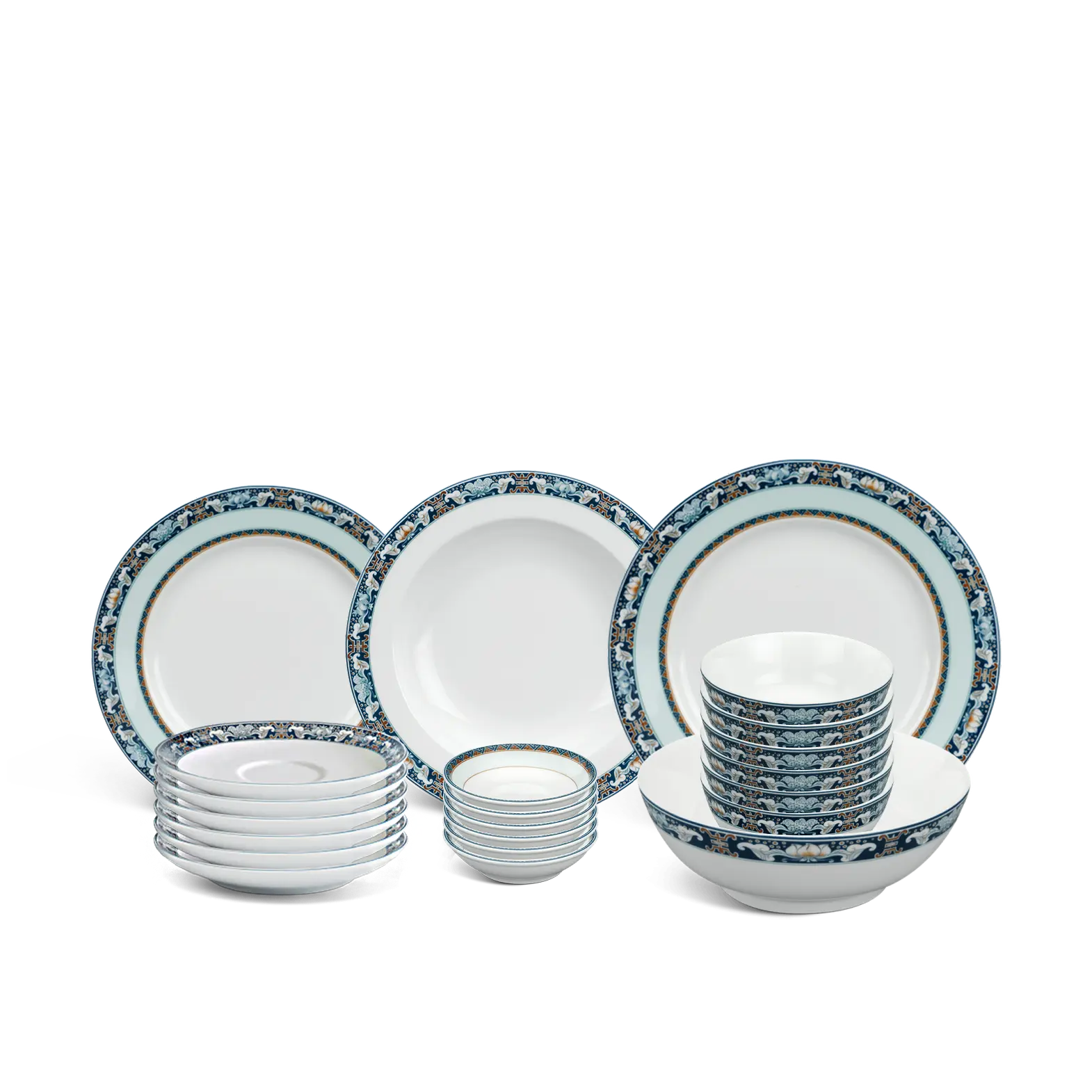 Bộ đồ ăn 22 sản phẩm - Jasmine - Phước Lộc Thọ