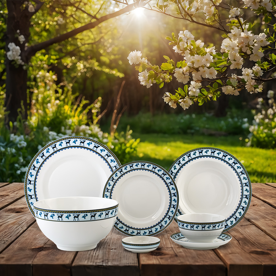 Bộ đồ ăn 23 sản phẩm (B) - Camellia - Lộc Lạc