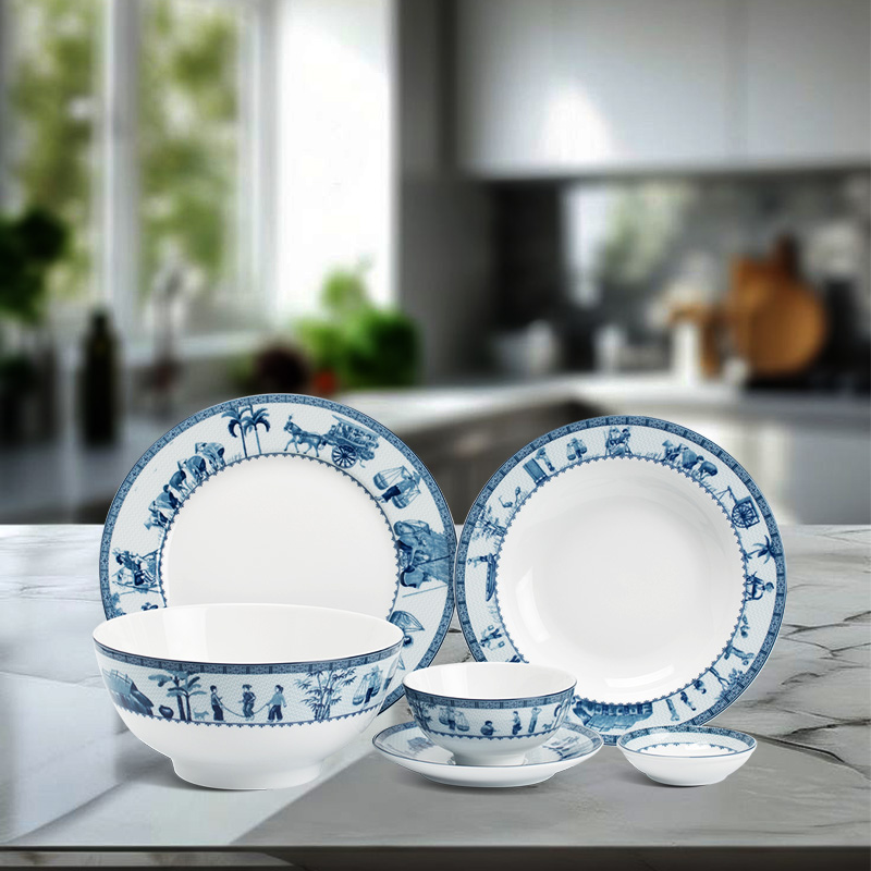 Bộ đồ ăn 10 người 36sp JAS Thôn dã