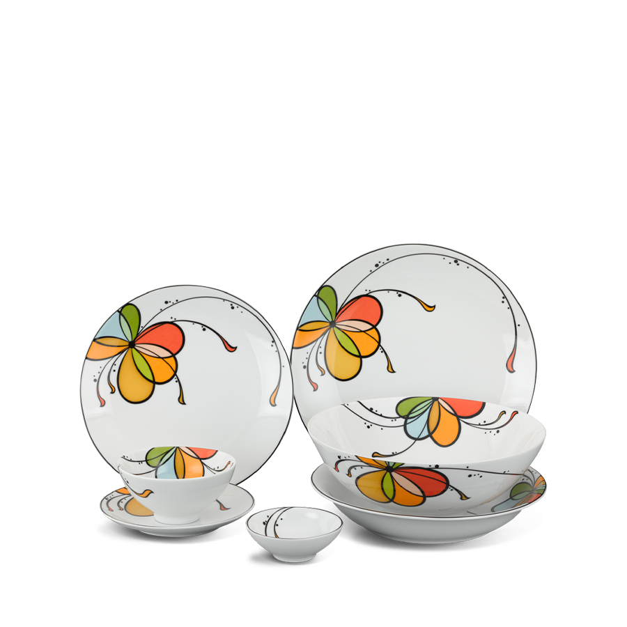 Bộ đồ ăn 22 sản phẩm - Daisy - Bóng Bay