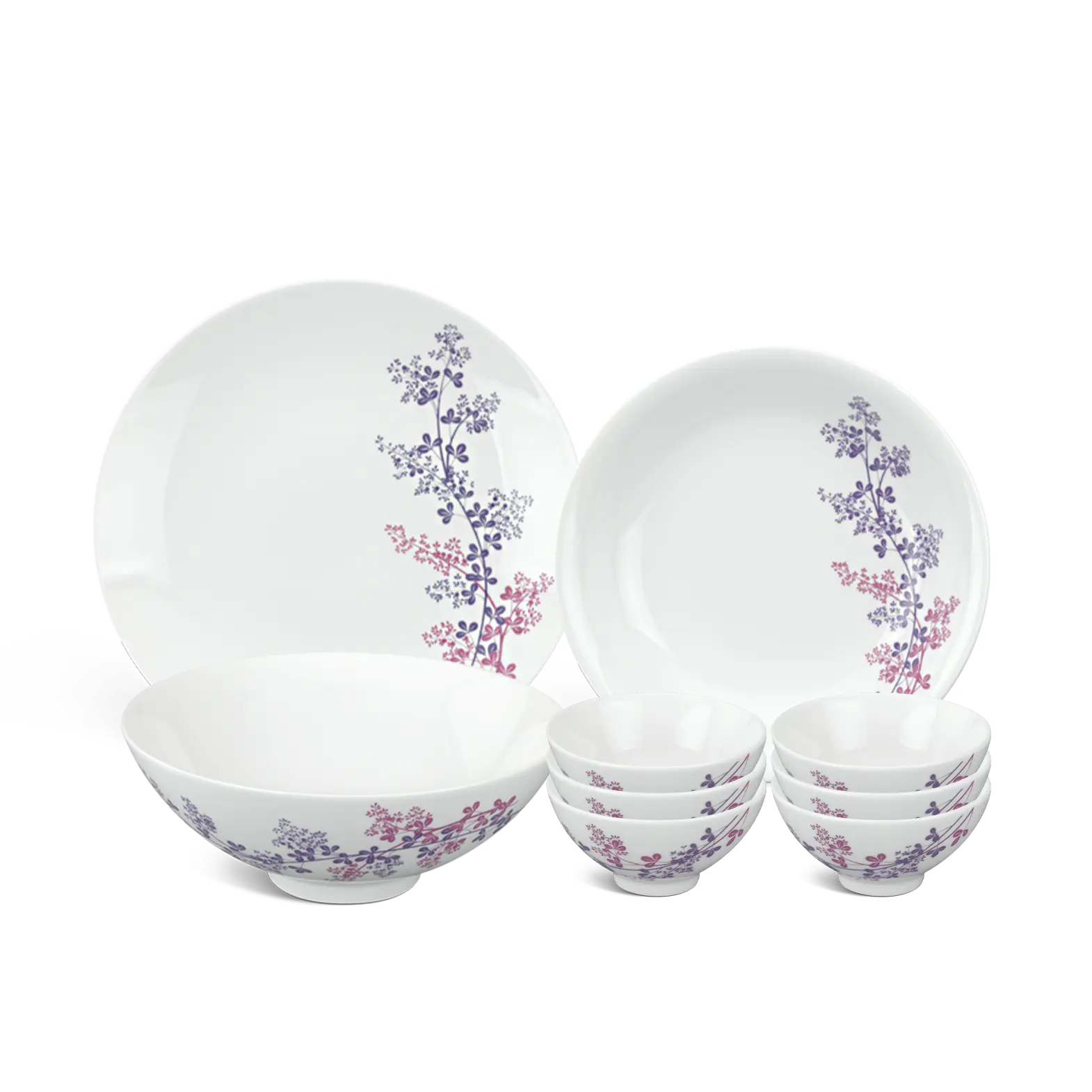 Bộ đồ ăn 9 sản phẩm - Daisy - Cỏ Tím