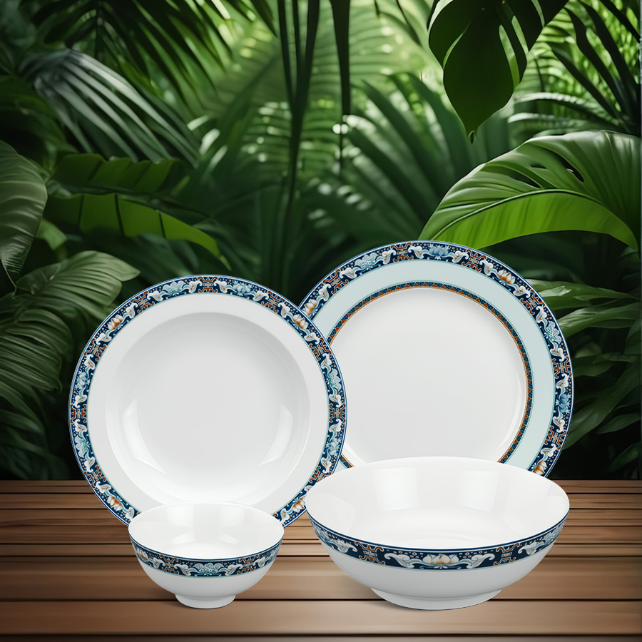 Bộ đồ ăn 9 sản phẩm - Jasmine - Phước Lộc Thọ