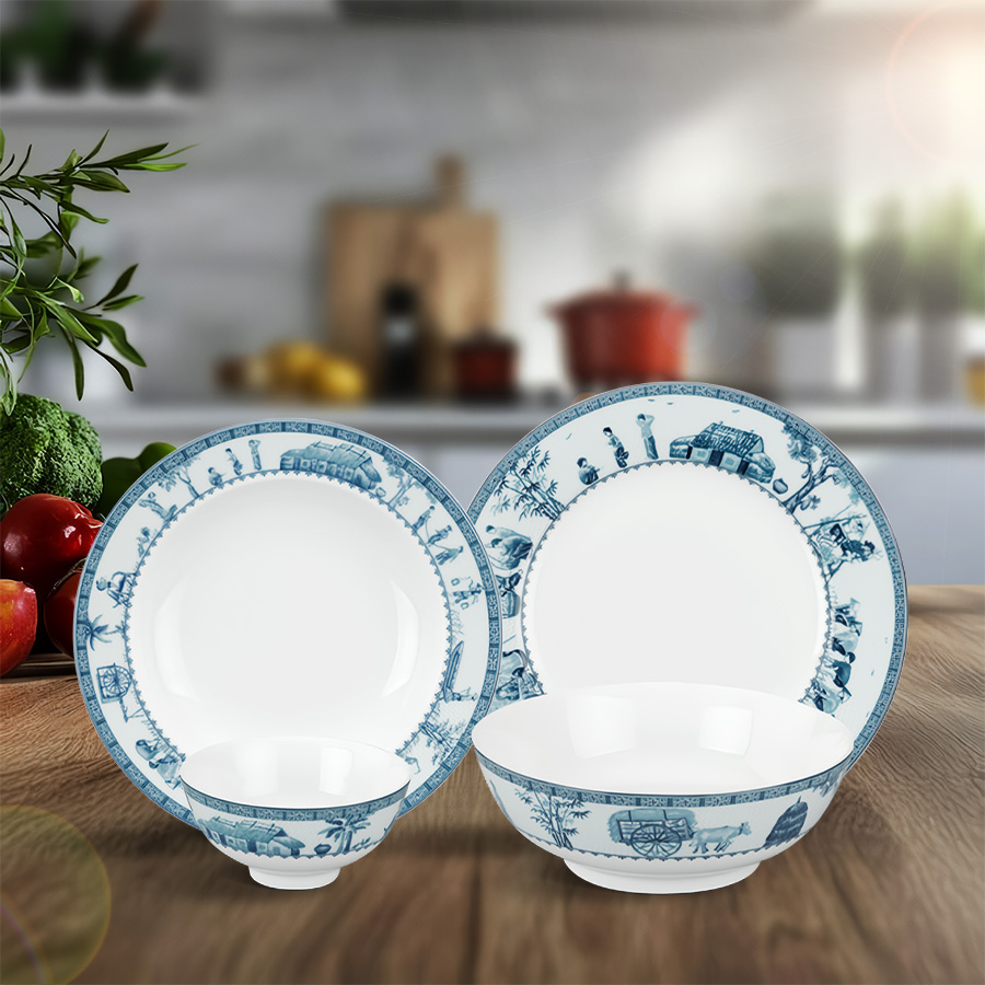 Bộ đồ ăn 9 sản phẩm - Jasmine - Thôn Dã