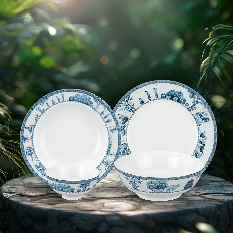 Bộ đồ ăn 9 sản phẩm - Jasmine - Thôn Dã