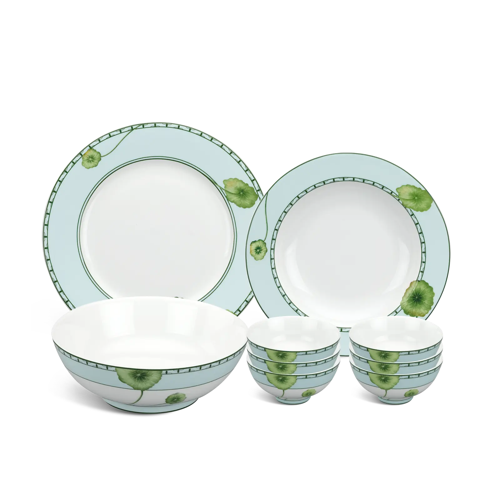 Bộ đồ ăn 9 sản phẩm - Jasmine - Tích Tuyết Thảo