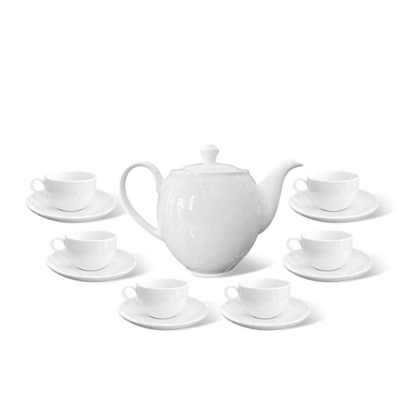Bộ trà 0.8 L - Camellia - Trắng