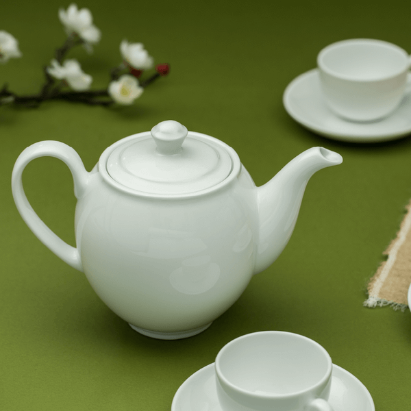 Bộ trà Camellia - Trắng