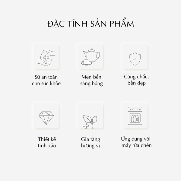 Bộ trà 0.8 L - Camellia - Diệp Lục