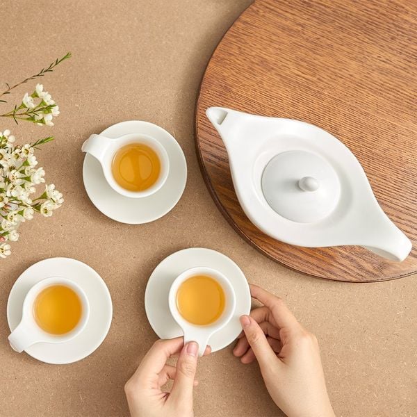 Bộ bình cà phê 0.45 L - Anh Vũ IFP - Trắng Ngà