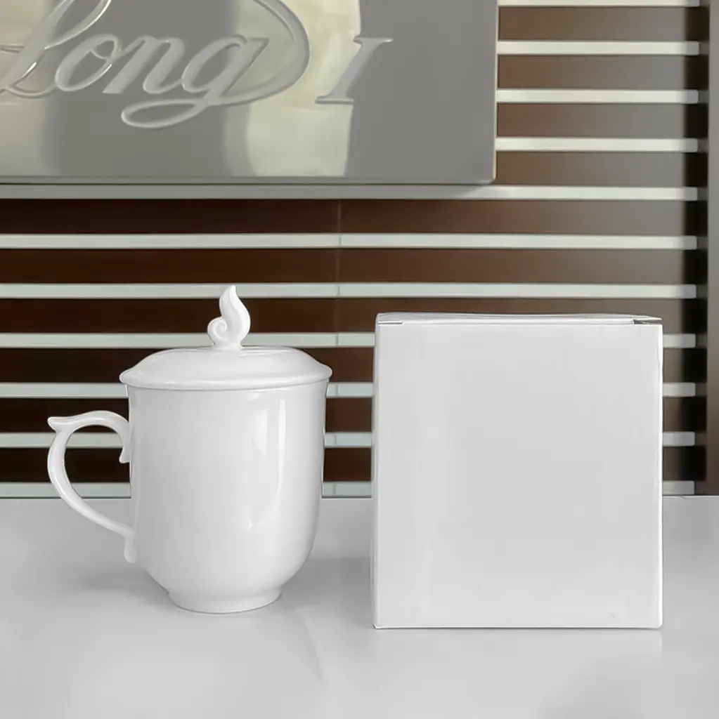 Ca trà 0.30 L - Mẫu Đơn - Trắng