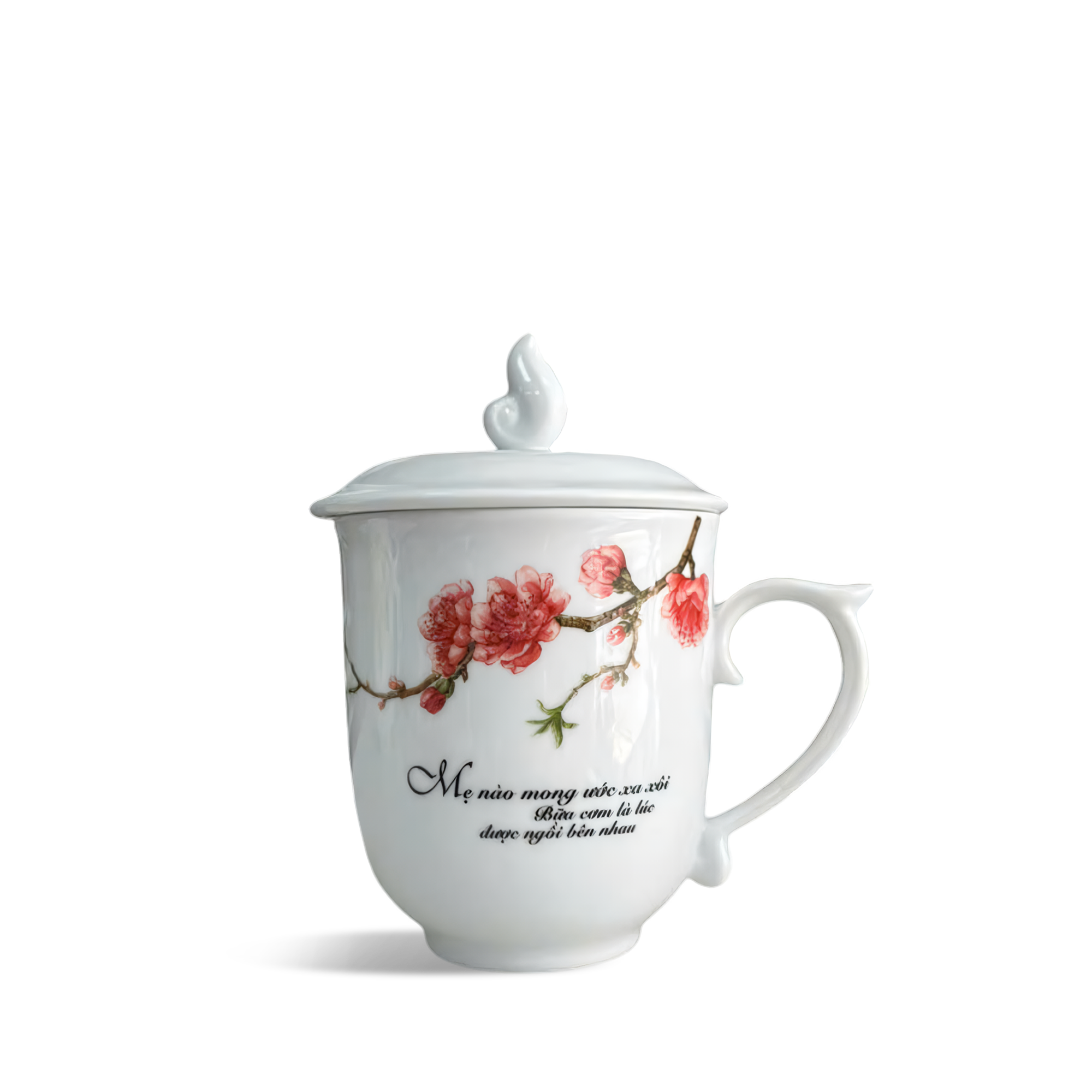 Ca trà 0.30 L + nắp (hoa) MAUDON Đào & LC4