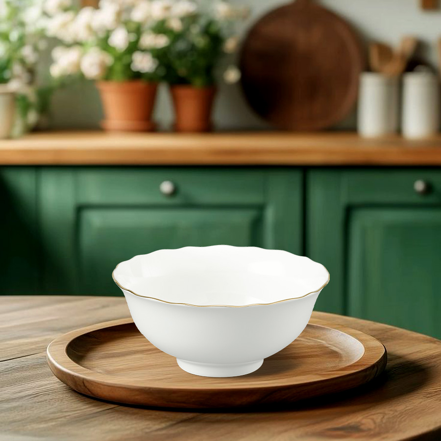Chén cơm 11.5 cm - Mẫu Đơn IFP - Chỉ Vàng