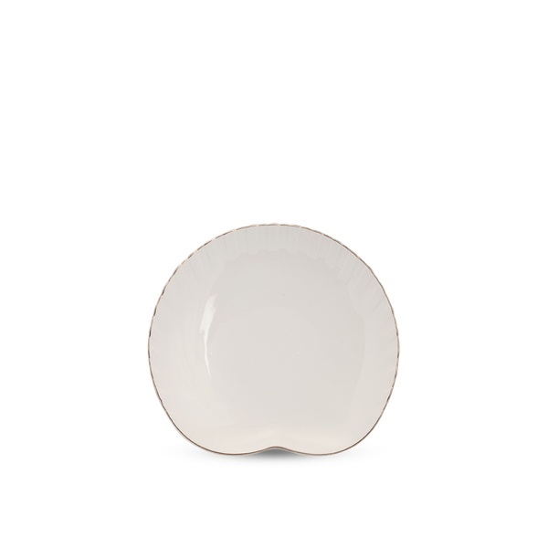 Dĩa ăn sáng 25 x 22 cm - Ngọc Biển IFP - Chỉ Bạch Kim