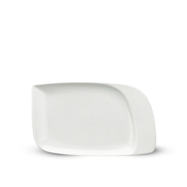 Dĩa chữ nhật 1 vành 27.5 x 16.5 cm - Harmony Lys - Trắng Ngà