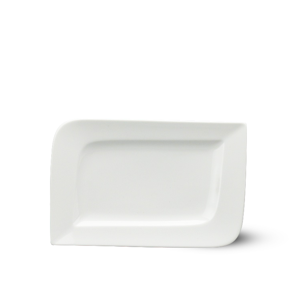 Dĩa chữ nhật 27*18 cm anh vũ Lys Trắng Ngà