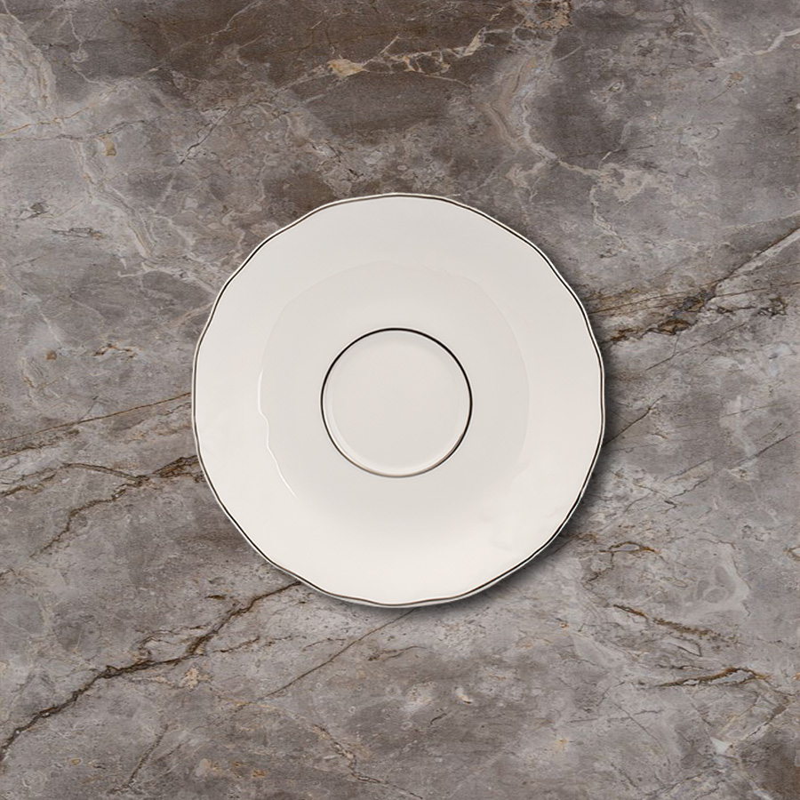 Dĩa lót 15.5 cm - Đài Các IFP - Chỉ Bạch Kim