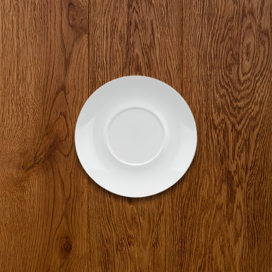 Dĩa lót thố cá nhân 15cm Jas Lys Trắng Ngà