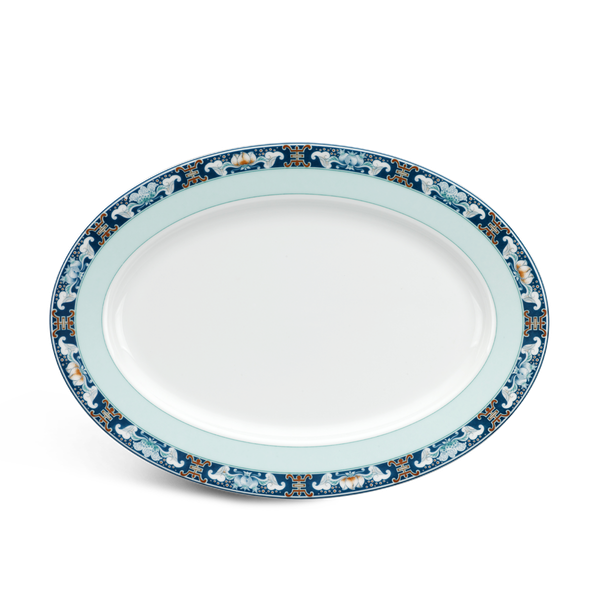 Dĩa oval 32 cm Jas Phúc Lộc Thọ
