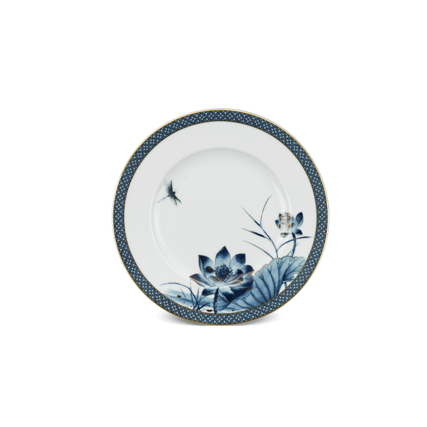 Dĩa tròn 28cm - Hoàng Cung - Sen Vàng