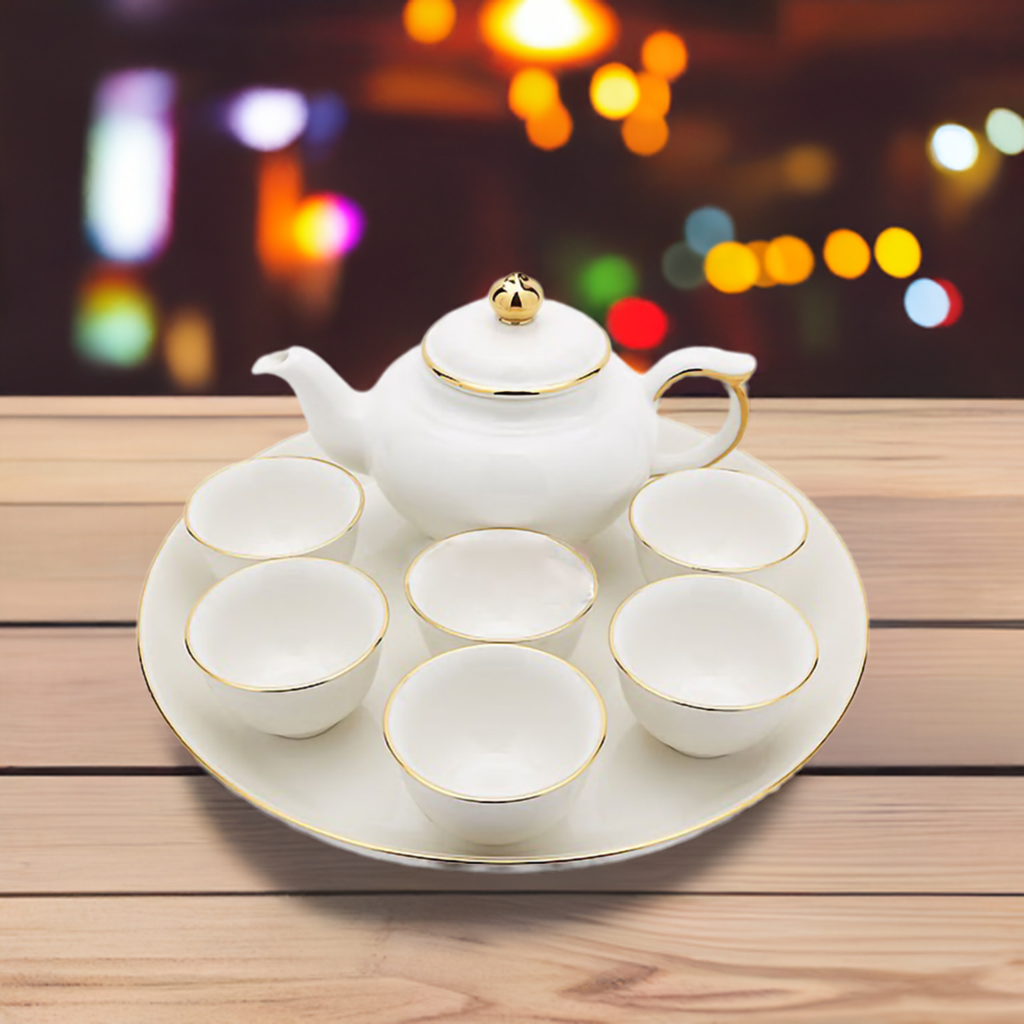 Bộ trà 0.35 L - Misc Assortment - Viền Chỉ Vàng