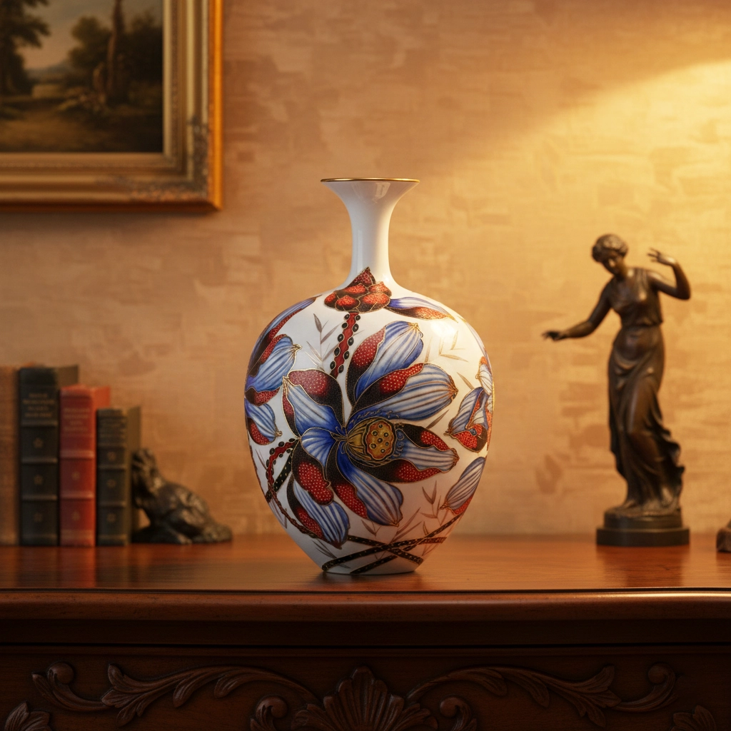 Bình hoa 30 cm - Hoa Sen - Bình Hoa - Trang trí