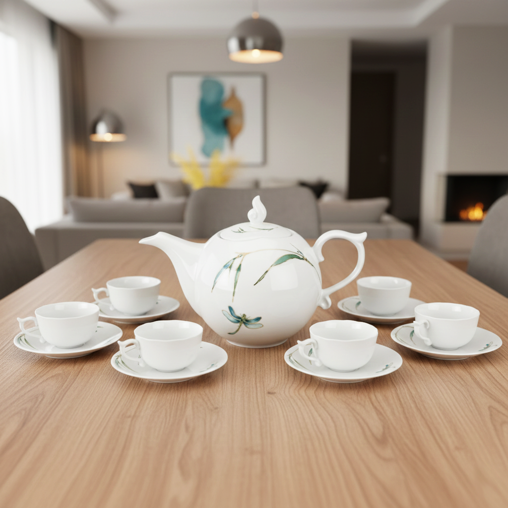 Bộ trà 0.7L - Mẫu Đơn IFP - Thanh Trúc