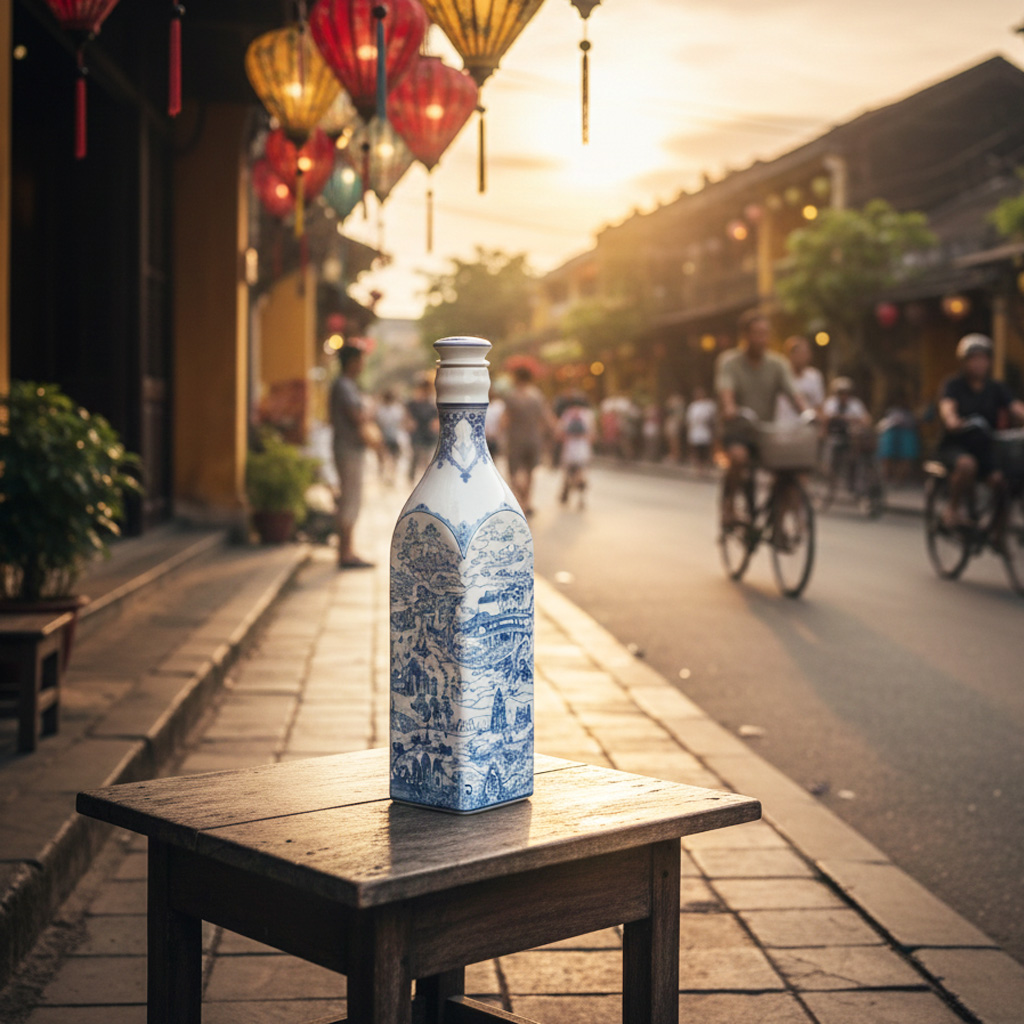 CHAI SỨ DƯỠNG SINH VUÔNG 1.0 L + NẮP (K1) NAM QUỐC (8 PHIÊN BẢN)