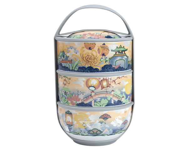 Hộp dưỡng sinh 3 tầng 12.5 cm - Thưởng Trăng