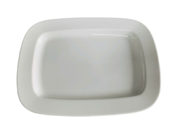 Dĩa chữ nhật 24x17 cm vuông Lys Trắng Ngà