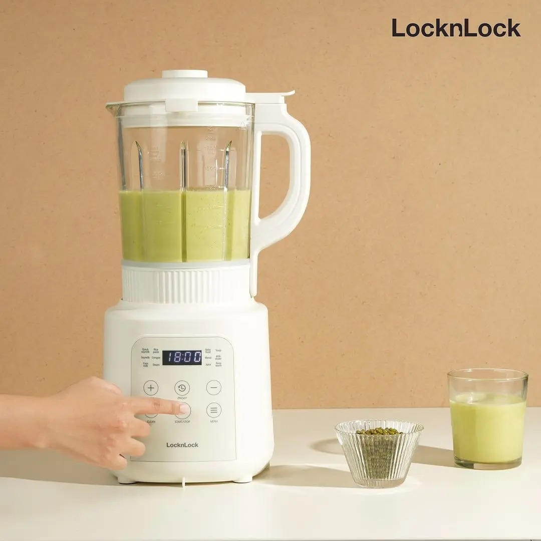 Máy Làm Sữa Hạt Đa Năng Locknlock Bianco Heating Blender 1.75L, 800W, 220V, 50Hz - Màu ngà - EJM486IVY