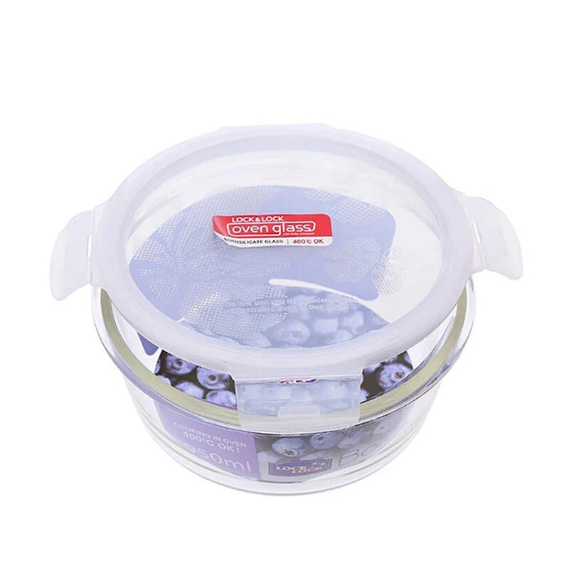 Hộp Thủy Tinh Chịu Nhiệt Ys Tròn 950Ml - Locknlock - LLG861