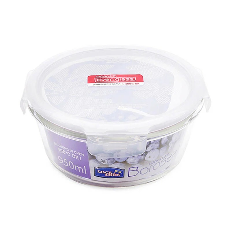 Hộp Thủy Tinh Chịu Nhiệt Ys Tròn 950Ml - Locknlock - LLG861