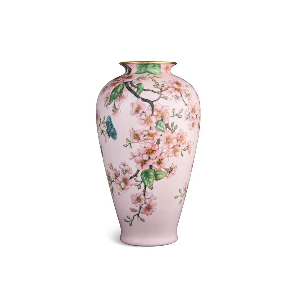 Bình hoa 40 cm - Bằng Lăng Tím & Chim