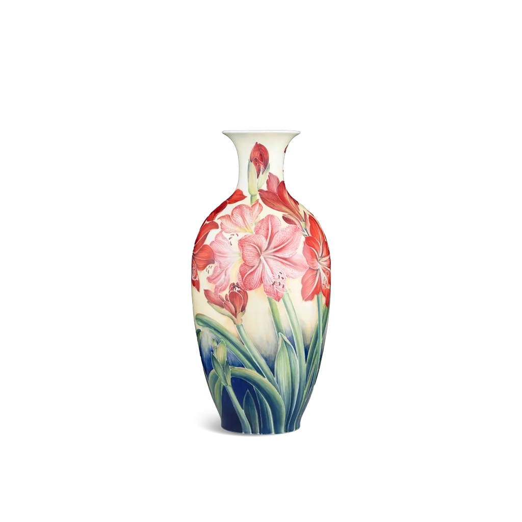 Bình hoa 42 cm - Huệ Đỏ - Bình Hoa - Vẽ Tay