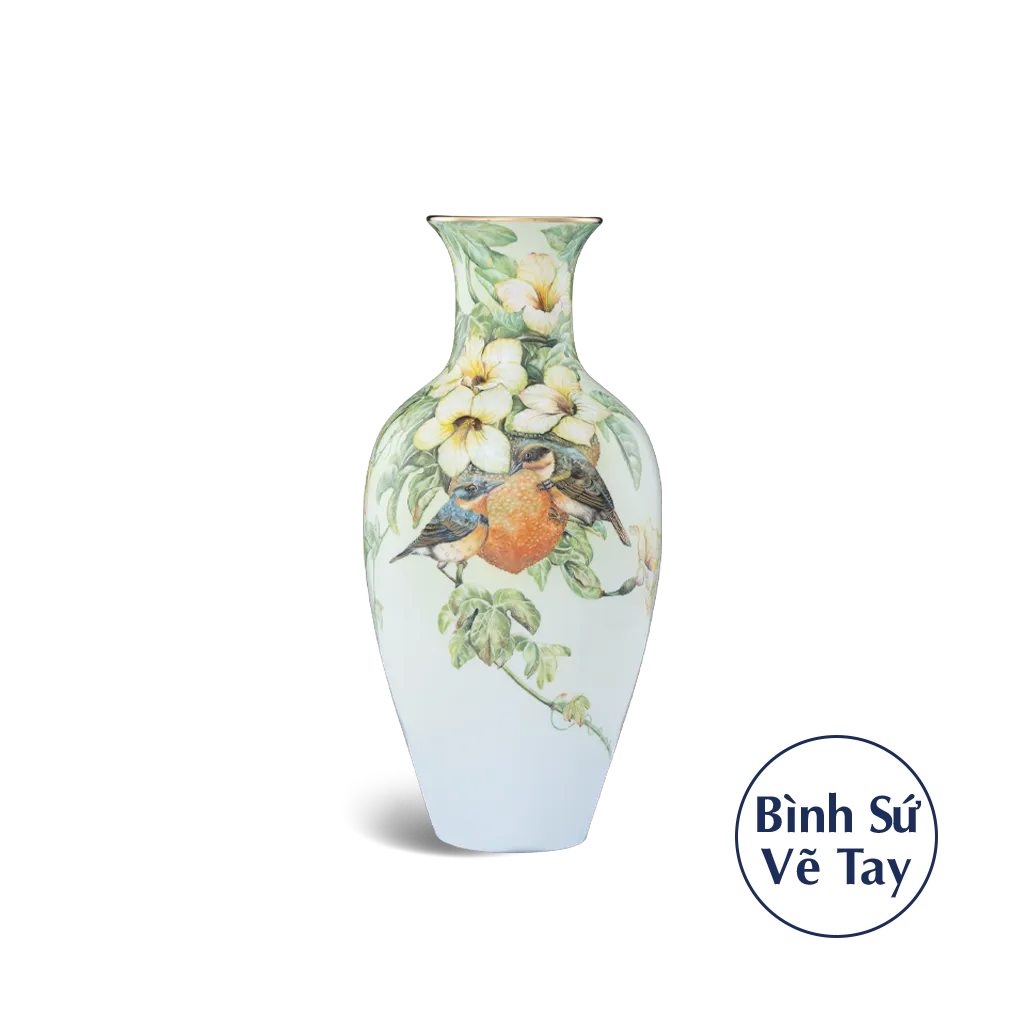 Bình hoa 40 cm - Chim & Trái Gấc