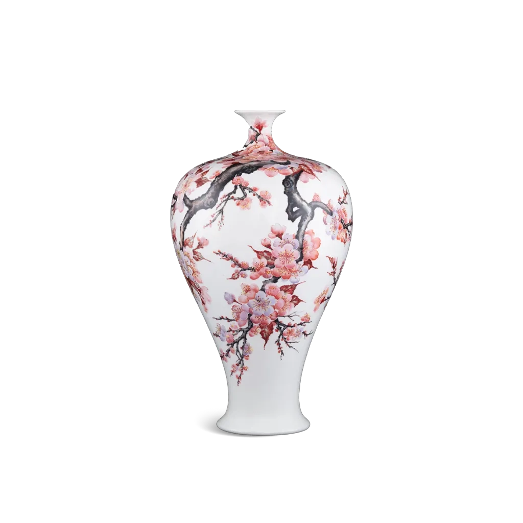 Bình hoa 41 cm - Hoa Đào - Bình Hoa - Trang Trí