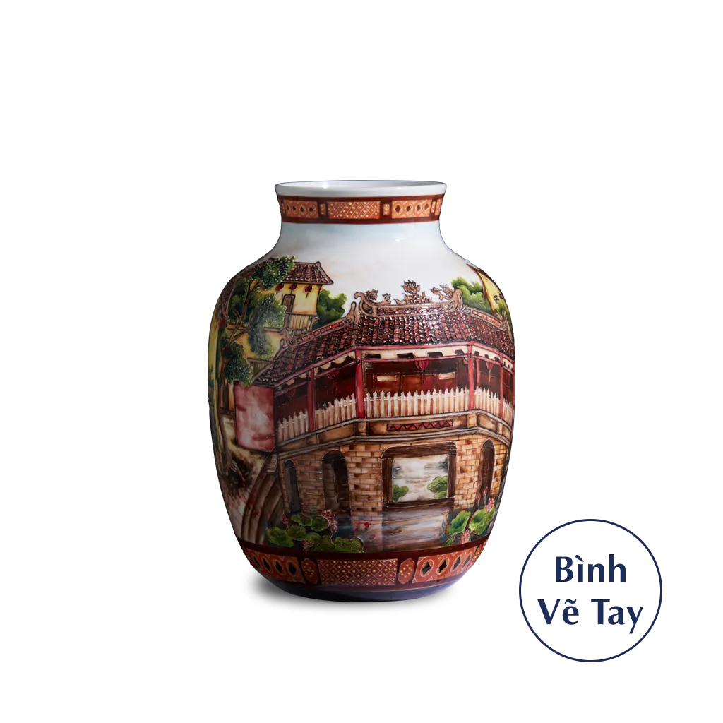 Bình hoa 26 cm - Phong Cảnh - Bình Hoa - Trang trí