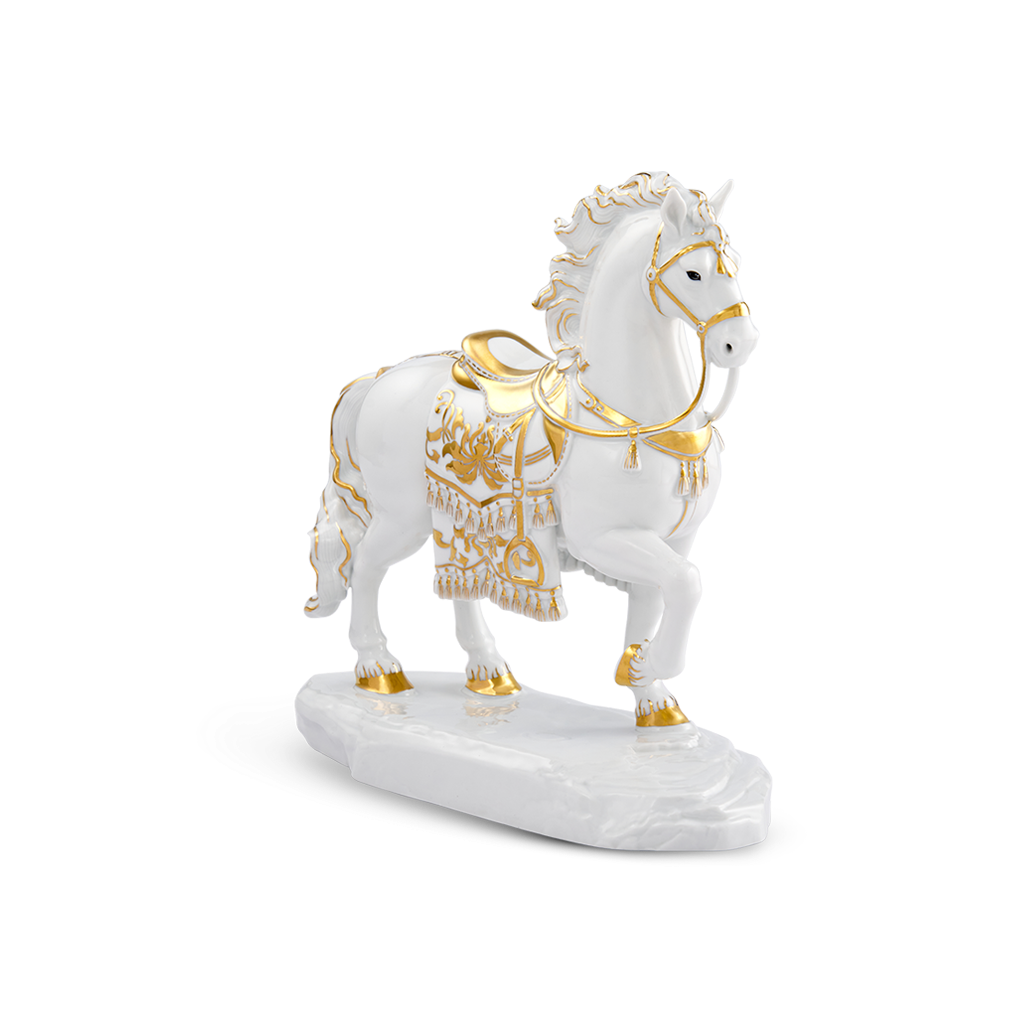 Tượng Bảo Mã 23.9 cm - Tượng - Trắng