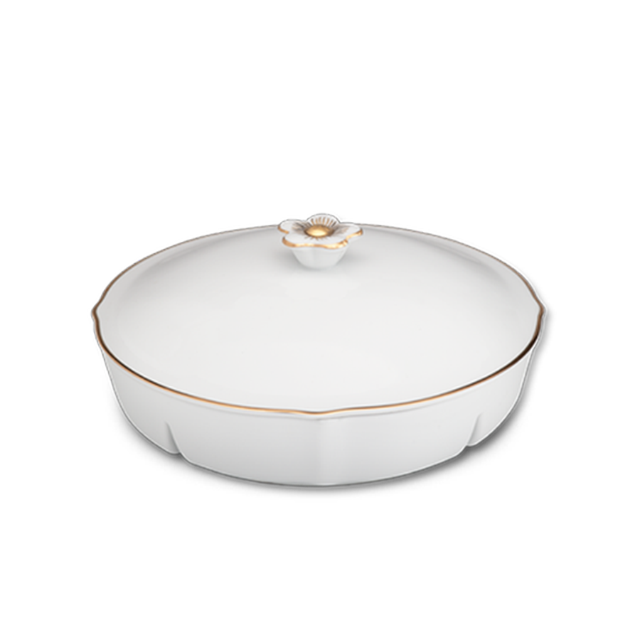 Khay mứt 5 ngăn - Viền Chỉ Vàng
