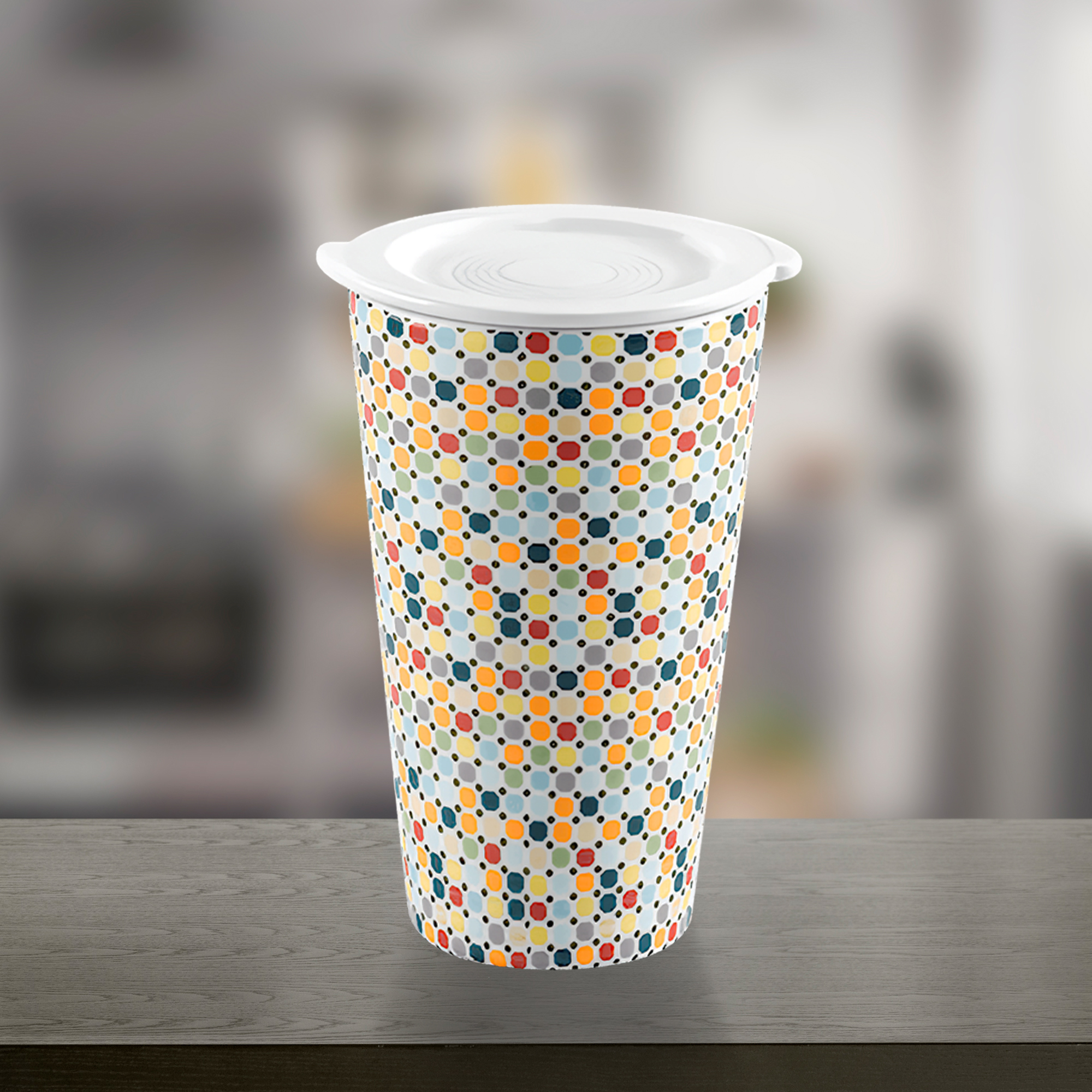 Ly sứ dưỡng sinh 0.48 L (K1) + nắp Dưỡng sinh Mosaic (LTD)