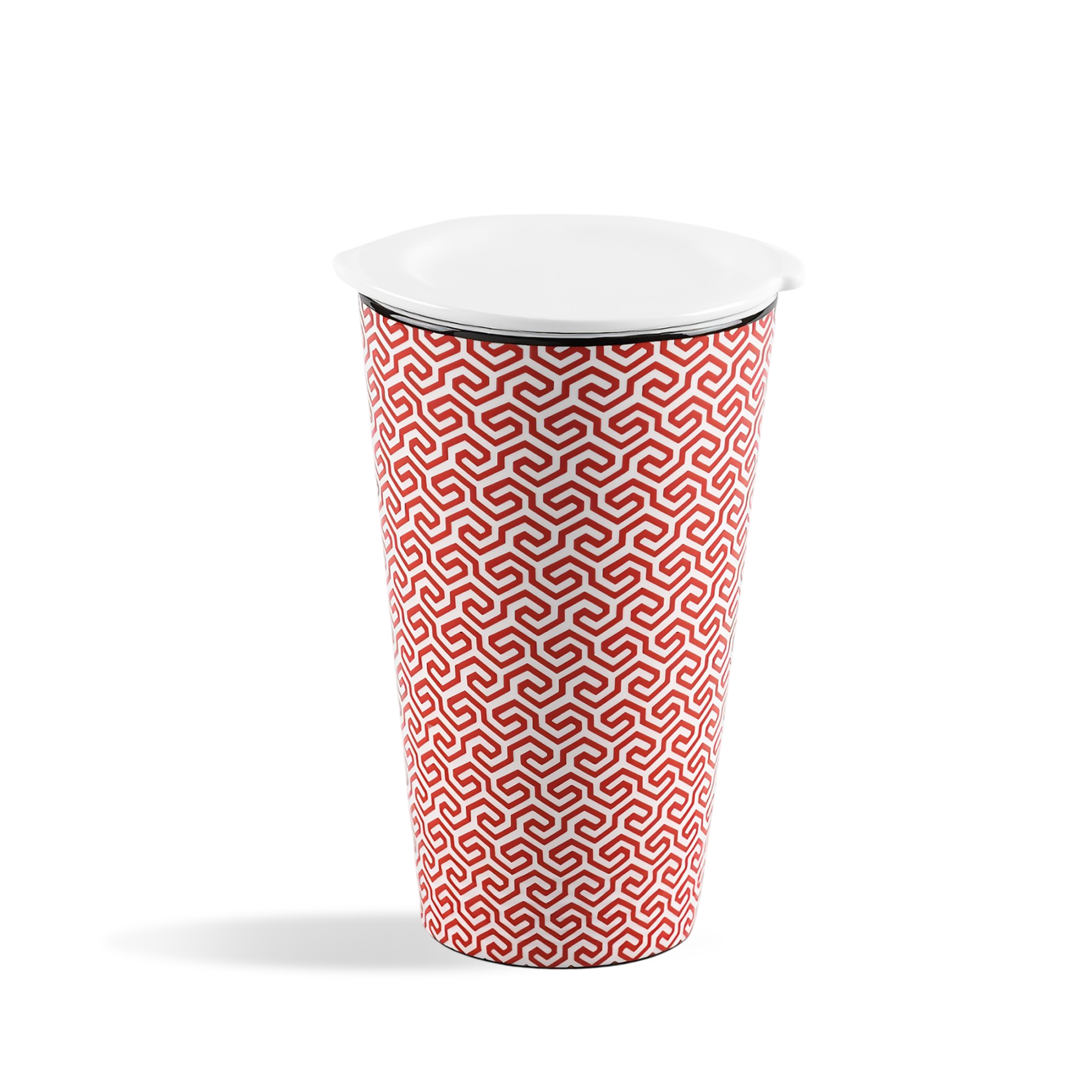 Ly sứ dưỡng sinh 0.48 L (K1) + nắp DUONGSINH Red Karakusa (LTF) (214888LTFN)