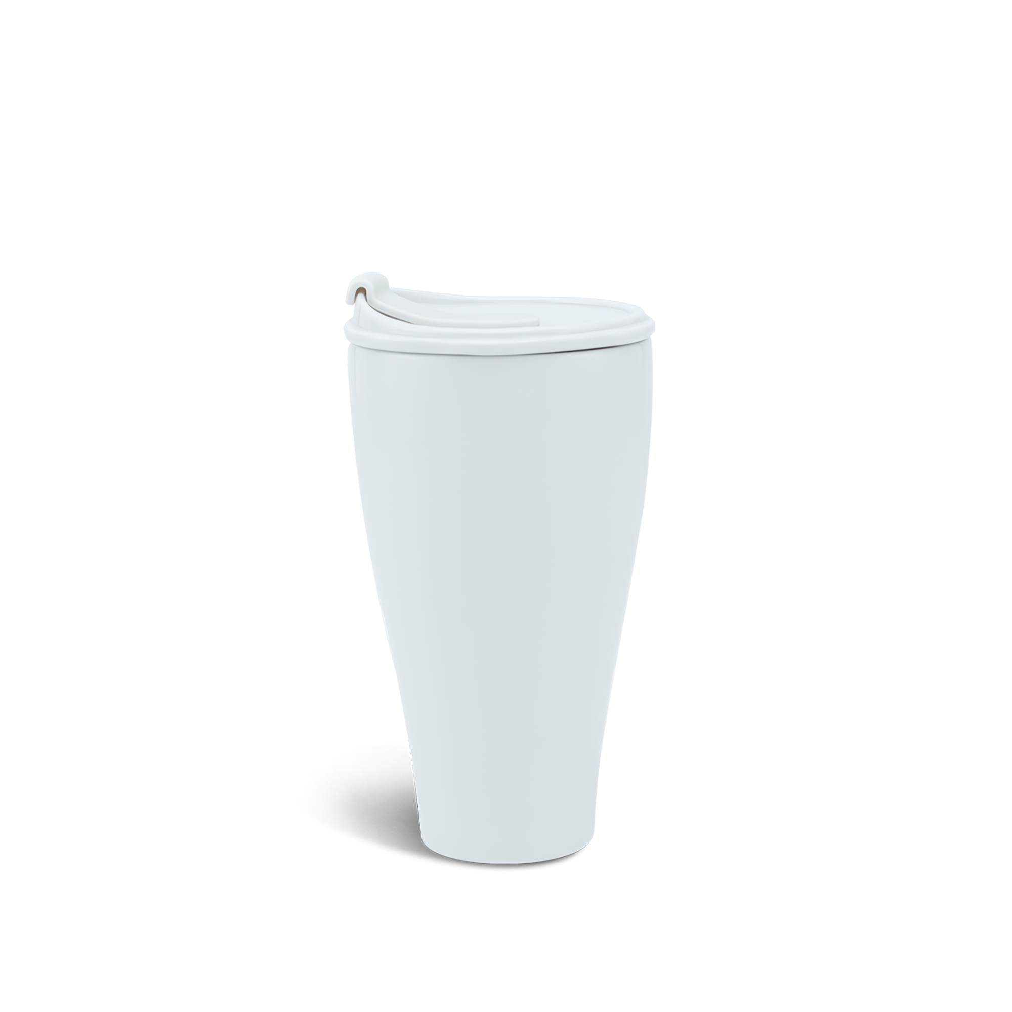 Ly sứ dưỡng sinh 0.48 L (K2) + nắp ống hút - Dưỡng Sinh - Trắng