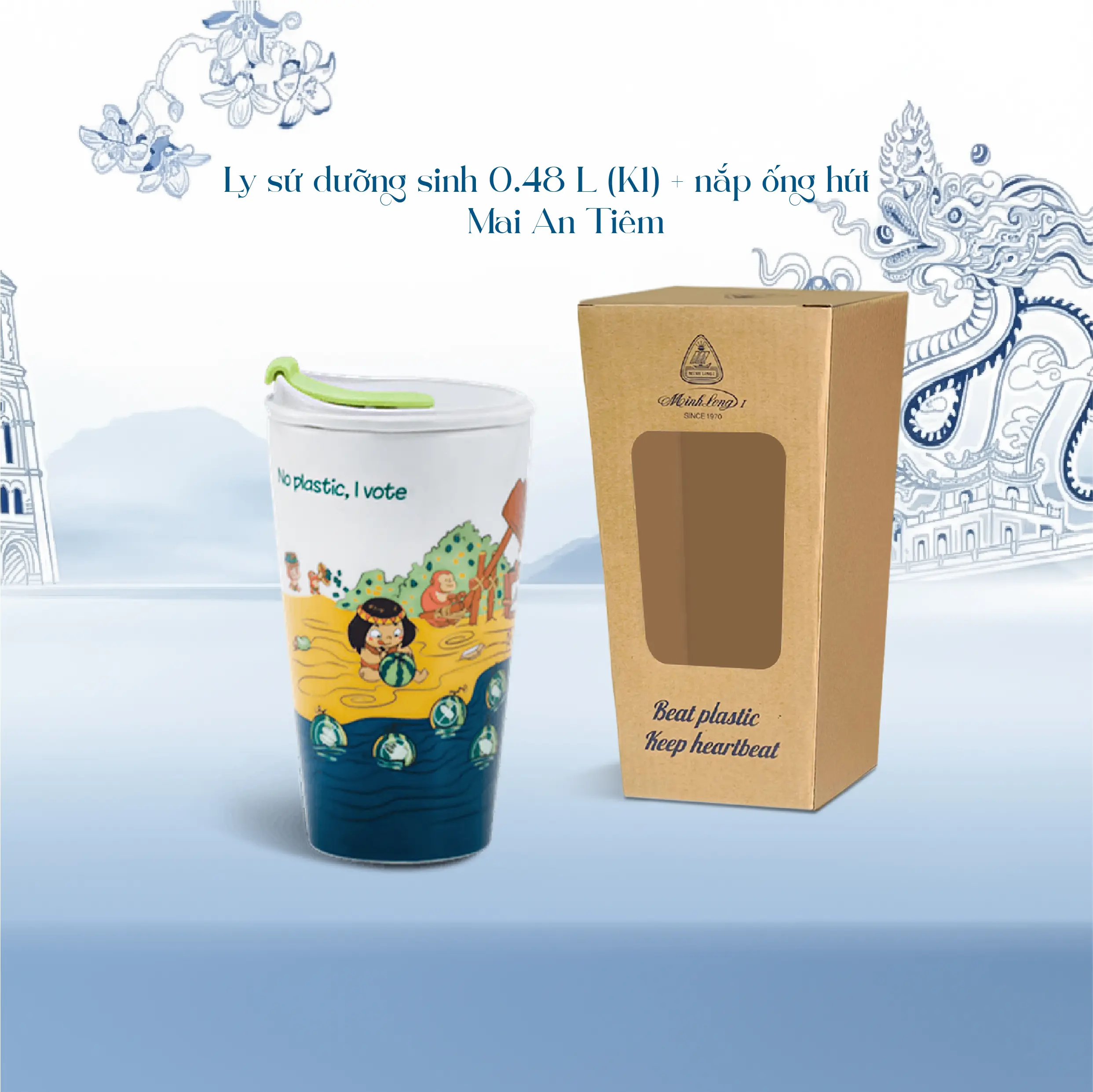 Ly sứ dưỡng sinh 0.48 L (K1) - Mai An Tiêm